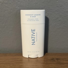 Native Unisex Men Women’s Deodorant Midnight Jasmine Sage Aluminum Free 2.65 oz