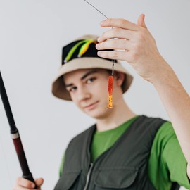 Outanaya Bass Fishing 30pcs Colorful Soft Plastic Worm Baits Natural Swimming Action Perfect for