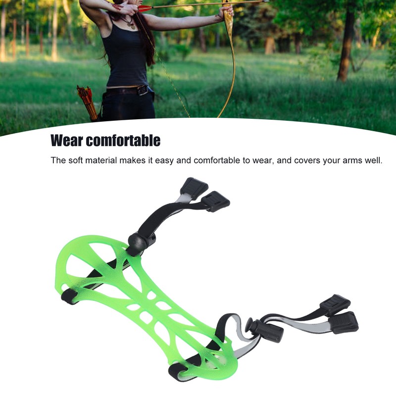 Archery Arm Guard TPE with Adjustable Straps Bow Forearm Protector