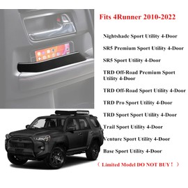 YOCTM For Toyota 4 runner Accessories Side Door Storage Tray Glove Organizer Fits 4-Runner 2010-2022 Door Pockets Storage Box Interior Parts