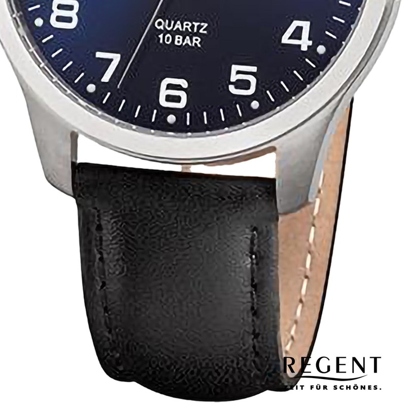 REGENT Titanium Watch Unisex Size F-1269, silver, Modern