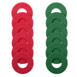 12 pcs Battery Terminal Anti Corrosion Washers, Fiber Protectors Anti Corrosion Washers, Fiber Battery Top & Side Terminal Protector (Red, Black)