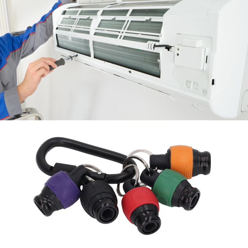 QANYEGN 1/4 Inch Driver Bit Key Chain, Bit Holder Keychain,