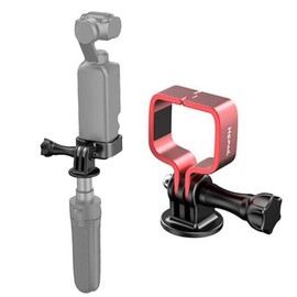 OSMO POCKET3 Adapter for DJI POCKET3 Fixing Bracket, 1/4 Screw Hole, Can be attached to a tripod or selfie stick (Red)