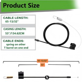 746-04728 946-04728 Single Speed Drive Cable for Troy-Bilt TB200 TB210 TB430 Rotary 15102 Lawn Mower 746-04728A 946-04728A