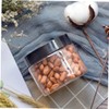 Mikinona 8pcs Mini Cream Storage Jars Travel Makeup Containers Transparent