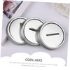 iplusmile 12Pcs Silver Tinplate Jar Lids for Wide Mouth Mason