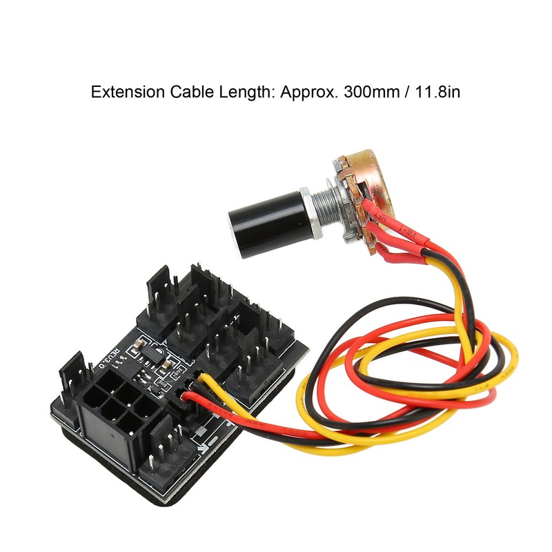 PWM Fan Hub DC 12V 8 Channel Flexibility Fan Power