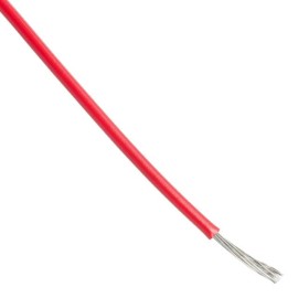 Alpha Wire 5853 RD005 Hook-Up Wire, 26AWG, 7/34, PTFE, 26/1c, 600V, 100ft, Red