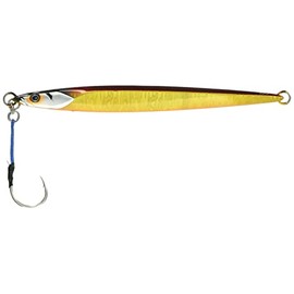 JACKALL G048 BAMBLUZ Metal Jig, Semi-Long, 6.3 oz (180 g), Red Gold / Magma Wave Holo