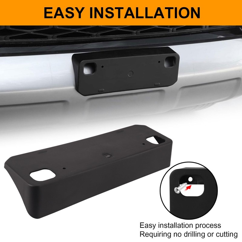 License Plate Frame Compatible with 4Runner 2010-2024 Front Bumper License