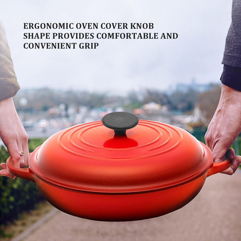 Pvczool Dutch Oven Knob for Replacement Button, Bakelite Replacement Knob