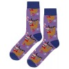 Sockfly NWT Holiday Sloth Dress Socks Novelty Men 8-12 Purple
