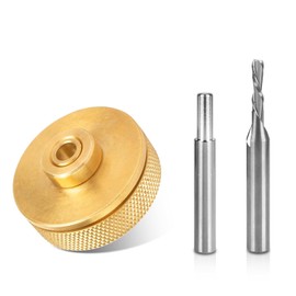 Router Inlay Bushing Kit 9500 Replacement for Whiteside 9500 Solid Brass Router Inlay Kit Fit for Router Inlay Bit Kit 1/4 Templates.