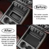 TACOBRO Center Console Organizer Compartment Cover Compatible with 2014-2018 Sierra/Silverado