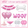 Pink Dog Birthday Party Supplies - Cute Dog Happy Birthday