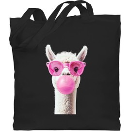 Shirtracer - Cotton Bag - Llama - Bags - Cool Alpaca Gift Alpacas I, 2 Black, Unit size