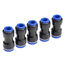 5pcs Pneumatic Fittings Push In Straight Reducer Connectors For Air Water Hose