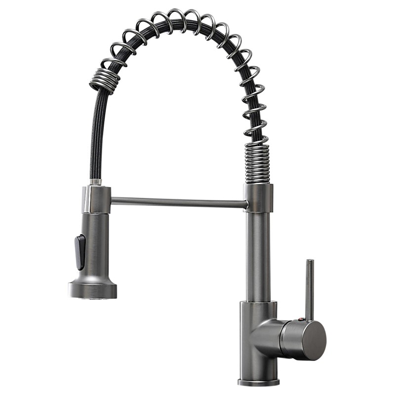 Contemporary Single-Handle Kitchen Faucet Modern Commercial Home Water Tap Ceramic