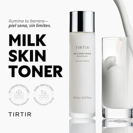 TIRTIR Milk Skin Rice Toner - Deep Moisturizing, Hydrating and Refreshing for face, Niacinamide, Ceramide, Rice Bran Extract, Nature-Oriented Ingredie