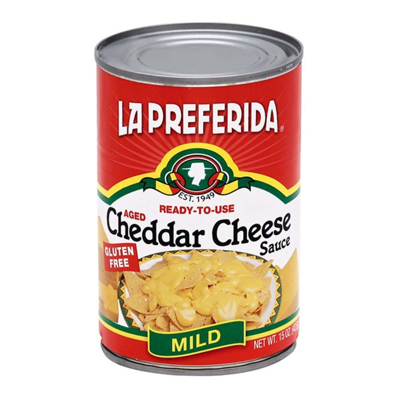 La Preferida Mild Cheddar Cheese Sauce (Velvety, Ready-to-Pour Canned Cheese)