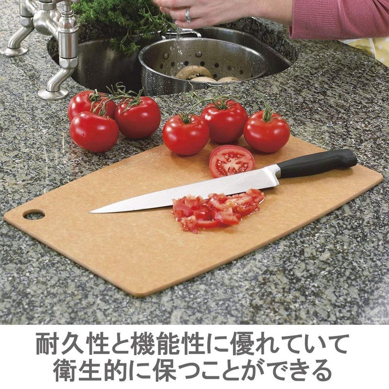 Epicurean 001-120901 wooden cutting board, M, natural, dishwasher safe.