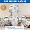 3 Sets Entry Door Knob and Single Cylinder Deadbolt Combo