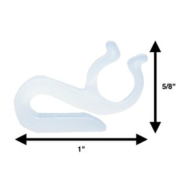 Rocky Mountain Goods 100 Pack Mini Christmas Light Clips - Clips to Shingles and Gutters - Holds Outdoor Christmas and Holiday String Lights - Holds in Windy Conditions - 1-inch x 5/8-inch