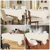 Smiry 4 Pack Rectangle Table Cloth, Waterproof Anti-Scratch Polyester Tablecloth,