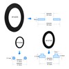 KINBOM 6pcs O-Ring Rubber Washer Set, Large Strainer Rubber Washer
