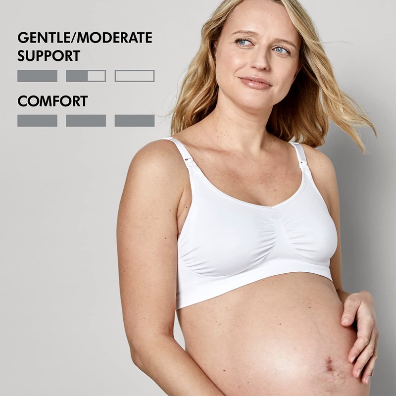 Reggiseno per Gravidanza e Allattamento Keep Cool Bianco Tg.M Medela