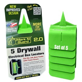Buddy Tools Mark N Guard Drywall Outlet Marker Electrical Box Locating 5-PC NEW!