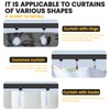 Flexible Ceiling Curtain Track Ceiling Mount, Curved Curtain Rod, Sliding