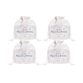 BURILLIANT SUHADA Disposable Cleansing Towels (80 Sheets x 4), Set of 4 (Hygienic, Stockping, Disaster Prevention, Easy to Wipe, Earthquake, Tsunami, Prevention, Emergency)