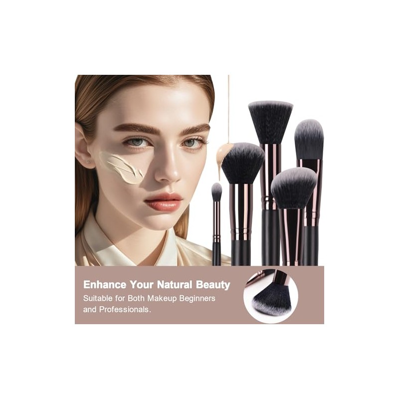 Makeup Brushes 24pcs Makeup Brushes Set Kabuki Foundation Blending Brush