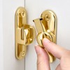 INIRET Gold Barn Door Latches,90/180 Degree Gate Lock,Flip Gate Latches
