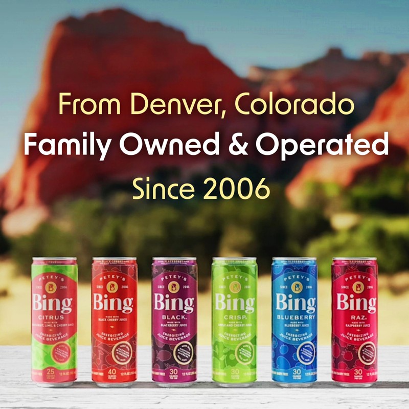 BING Energizing Juice Beverage – Original Cherry (12oz/12pk) – Made
