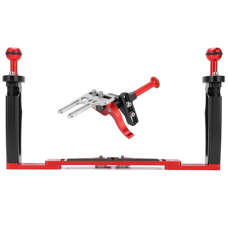 Dual Handle Tray Stabilizer Rig Diving Underwater Camera Housing Tray