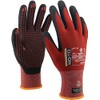 OX-ON Flexible Advanced 1906 Red Work Gloves, Extremely Durable Safety