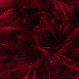 Estako Eyelash, 100% Polyester Yarn, Soft, Fuzzy for Crochet and Knitting 3.53 Oz (100g) / 153 Yrds (140m) (1999 - Burgundy)