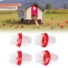 Chicken Feeder Rain Proof Poultry Feeder Port Gravity Feed Kit