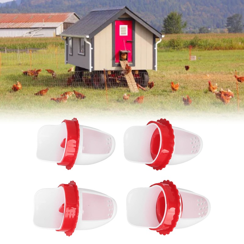 Chicken Feeder Rain Proof Poultry Feeder Port Gravity Feed Kit
