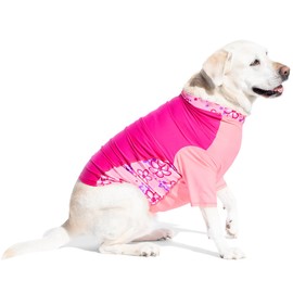 PlayaPup Dog Sun Shirt, USA Made (UPF 50+), Cereza, Small