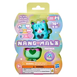 NANO-MALS Pawtricia The Blue Kitty, Electronic Pet Cat, 70+ Responses, Interactive Fidget Toys for Girls & Boys Ages 5+ ​