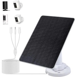 Ring Camera Solar Panel, Compatible with Ring Stick up Cam Battery, Ring Spotlig