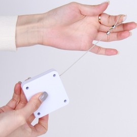 No-Drill Wire Door Closer White 2ea