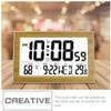 Beavorty 1pc Perpetual Calendar Desk Clock Alarm Clock Thermometer Student