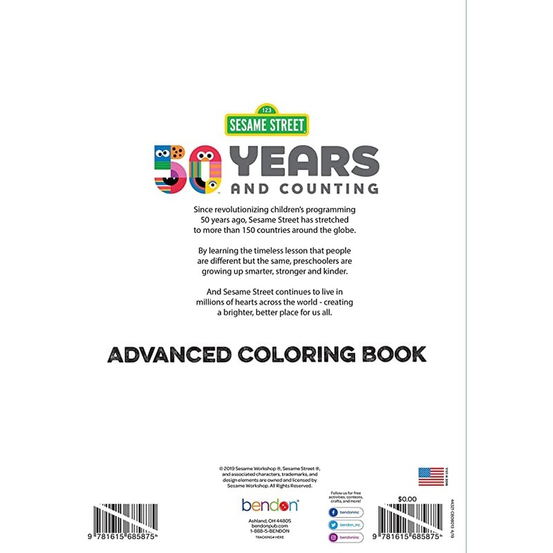 Sesame Street Advanced Coloring Book