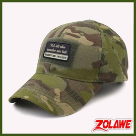 Zolawe Not All Those Who Wander are Lost Parche de gancho y bucle, parches de coser de 3 pulgadas, parches bordados para mochilas, chaleco, arnés para perro, parches tácticos militares bordados