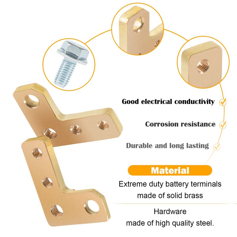 Extreme Duty Battery Terminals for Jeep Wrangler JL & Gladiator